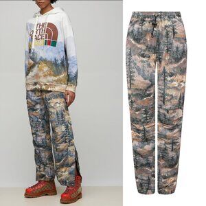 GUCCI PANTS THE NORTH FACE LIGHTWEIGHT MATTE WOODLAND PRINT LOGO XS EXTRA SMALL